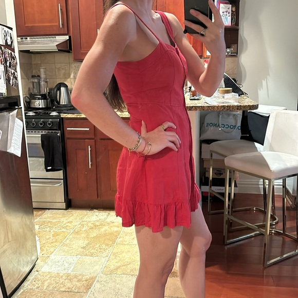 Zara red mini dress size small - Picture 2 of 4